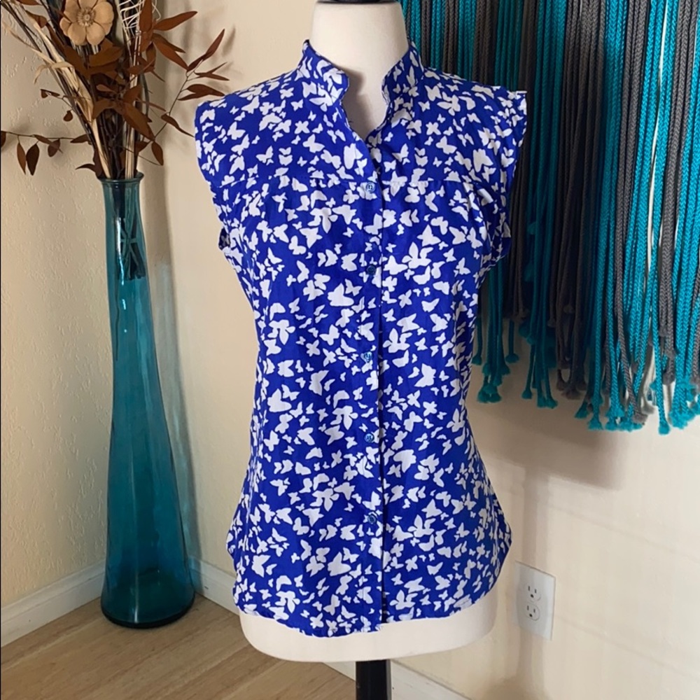 H&M butterfly blouse